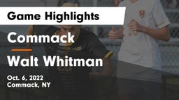 Commack  vs Walt Whitman  Game Highlights - Oct. 6, 2022