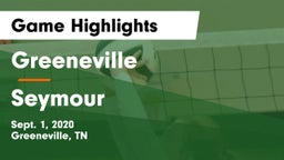 Greeneville  vs Seymour  Game Highlights - Sept. 1, 2020