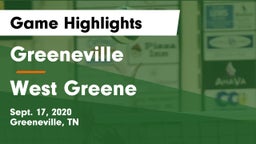 Greeneville  vs West Greene  Game Highlights - Sept. 17, 2020