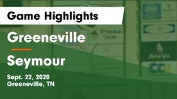 Greeneville  vs Seymour  Game Highlights - Sept. 22, 2020