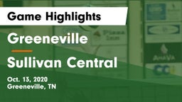 Greeneville  vs Sullivan Central  Game Highlights - Oct. 13, 2020