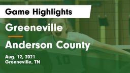 Greeneville  vs Anderson County  Game Highlights - Aug. 12, 2021