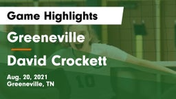 Greeneville  vs David Crockett  Game Highlights - Aug. 20, 2021