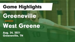 Greeneville  vs West Greene  Game Highlights - Aug. 24, 2021