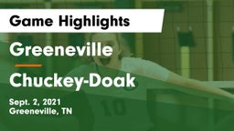 Greeneville  vs Chuckey-Doak Game Highlights - Sept. 2, 2021