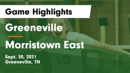 Greeneville  vs Morristown East Game Highlights - Sept. 30, 2021