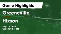 Greeneville  vs Hixson  Game Highlights - Sept. 9, 2022