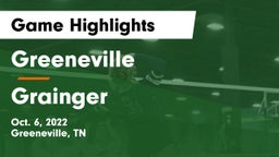 Greeneville  vs Grainger  Game Highlights - Oct. 6, 2022