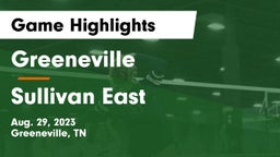Greeneville  vs Sullivan East  Game Highlights - Aug. 29, 2023