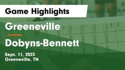 Greeneville  vs Dobyns-Bennett  Game Highlights - Sept. 11, 2023