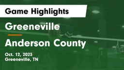 Greeneville  vs Anderson County  Game Highlights - Oct. 12, 2023