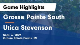 Grosse Pointe South  vs Utica Stevenson  Game Highlights - Sept. 6, 2022