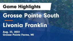 Grosse Pointe South  vs Livonia Franklin Game Highlights - Aug. 23, 2022