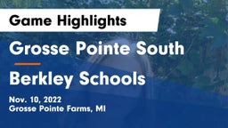 Grosse Pointe South  vs Berkley Schools Game Highlights - Nov. 10, 2022