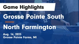 Grosse Pointe South  vs North Farmington  Game Highlights - Aug. 16, 2023