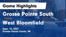 Grosse Pointe South  vs West Bloomfield  Game Highlights - Sept. 12, 2023
