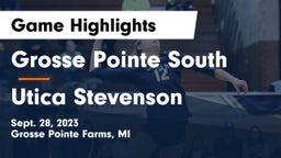 Grosse Pointe South  vs Utica Stevenson  Game Highlights - Sept. 28, 2023