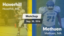 Matchup: Haverhill vs. Methuen  2016