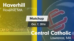 Matchup: Haverhill vs. Central Catholic  2016