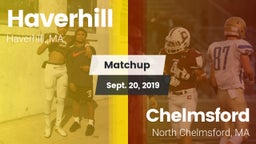 Matchup: Haverhill vs. Chelmsford  2019
