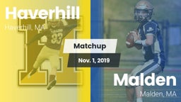 Matchup: Haverhill vs. Malden  2019