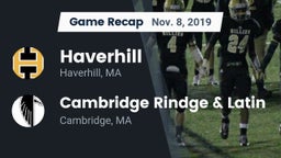 Recap: Haverhill  vs. Cambridge Rindge & Latin  2019