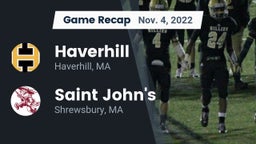 Recap: Haverhill  vs. Saint John's  2022