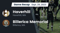 Recap: Haverhill  vs. Billerica Memorial  2023