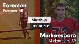 Matchup: Foreman vs. Murfreesboro  2016