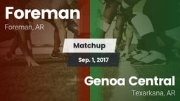 Matchup: Foreman vs. Genoa Central  2017