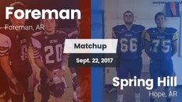Matchup: Foreman vs. Spring Hill  2017