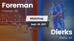 Matchup: Foreman vs. Dierks  2017