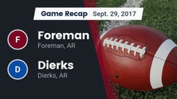 Recap: Foreman  vs. Dierks  2017