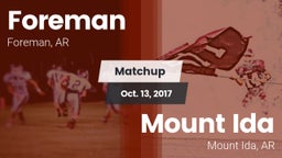 Matchup: Foreman vs. Mount Ida  2017