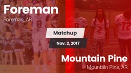 Matchup: Foreman vs. Mountain Pine  2017