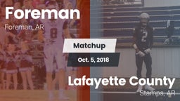 Matchup: Foreman vs. Lafayette County  2018