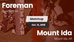 Matchup: Foreman vs. Mount Ida  2018