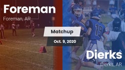 Matchup: Foreman vs. Dierks  2020