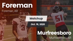 Matchup: Foreman vs. Murfreesboro  2020
