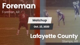 Matchup: Foreman vs. Lafayette County  2020
