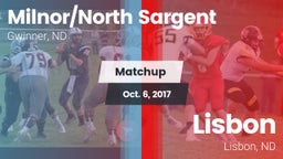 Matchup: Milnor/North Sargent vs. Lisbon  2017