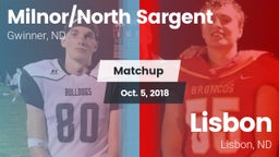 Matchup: Milnor/North Sargent vs. Lisbon  2018