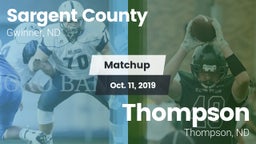 Matchup: Milnor/North Sargent vs. Thompson  2019