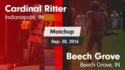 Matchup: Cardinal Ritter vs. Beech Grove  2016