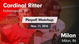 Matchup: Cardinal Ritter vs. Milan  2016