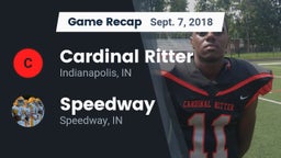 Recap: Cardinal Ritter  vs. Speedway  2018