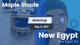 Matchup: Maple Shade vs. New Egypt  2017