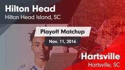 Matchup: Hilton Head vs. Hartsville  2016