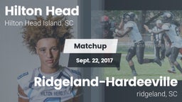 Matchup: Hilton Head vs. Ridgeland-Hardeeville 2017
