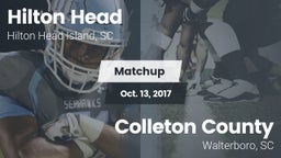 Matchup: Hilton Head vs. Colleton County  2017